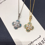 Vintage Shell Pearl Pendant Necklace, Multi‑Use Clasp, Luxury Women Jewelry