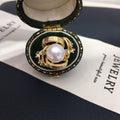 Twisted Shell Pearl Ring, Fashion 3D‑Design Women’s Pearl Jewelry
