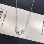 Six‑Pointed Star Multi‑Shell‑Pearl Pendant Necklace, Dainty Women Clavicle Chain